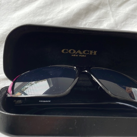 Vintage 90's Black & Pink Wrap-Around Sunglasses | Perfect Condition - Picture 9 of 9